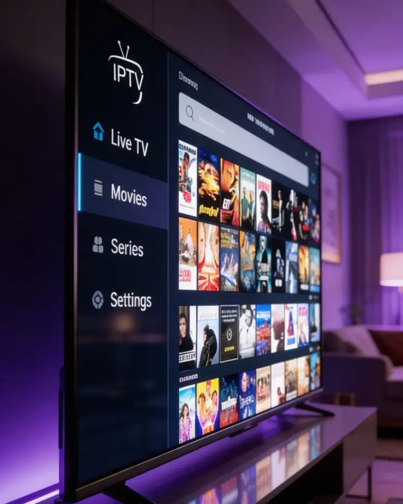 Interface IPTV Smarters Pro